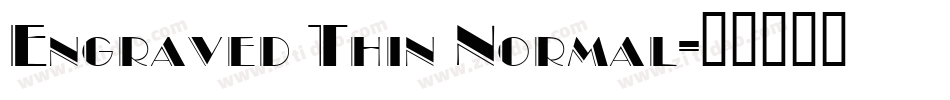 Engraved Thin Normal字体转换